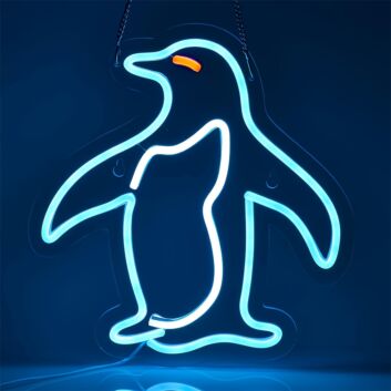 Pinguin LED-Neonschild Wohnzimmer Kinderzimmer