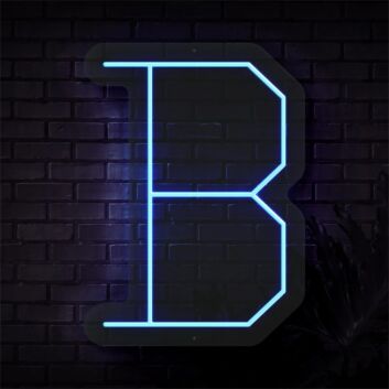 Buchstabe B LED Neonschild für Bar und Cafe
