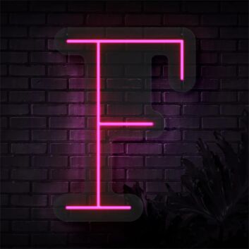 Upgrade Your Space: Personalized Initial Letter F LED Neon Sign for Home Decor, Office Vibes, and Memorable Events like Weddings and Parties.