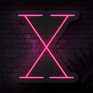 Brighten Up Your Space: Personalized Initial Letter X LED Neon Sign for Weddings, Home Decor, and Trendy Bars