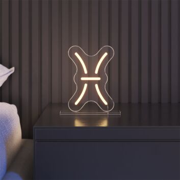 Fische Sternzeichen Symbol LED-Neonschild Schlafzimmer Wohnzimmer