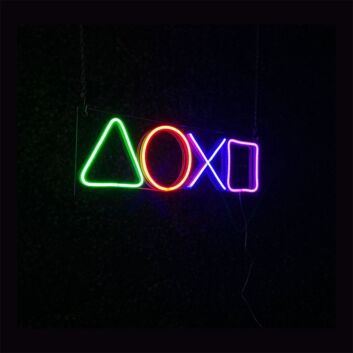 Spielcontroller Tasten Symbole LED-Neonschild für Gaming Zimmer