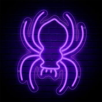 Spinne LED-Neonschild für Bar Club
