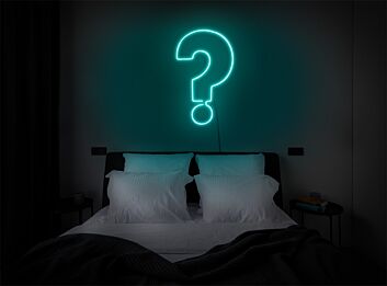 Fragezeichen Symbol LED-Neonschild Schlafzimmer