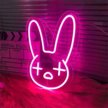 Brighten Up Your Space: Rabbit LED Neon Light for Unique Home Decor, Vibrant Office Ambiance, Trendy Store Displays, and Memorable Wedding or Party Highlights