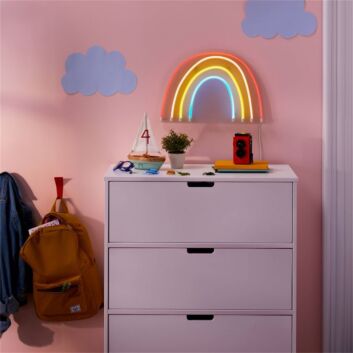 Regenbogen LED-Neonschild für Kinderzimmer Wohnzimmer