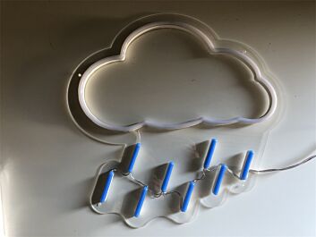 Regenwolke LED-Neonschild Wohnzimmer Kinderzimmer