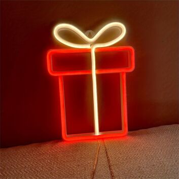 Geschenkbox LED-Neonschild Wohnzimmer Party