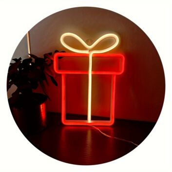 Geschenkbox LED-Neonschild Wohnzimmer Party