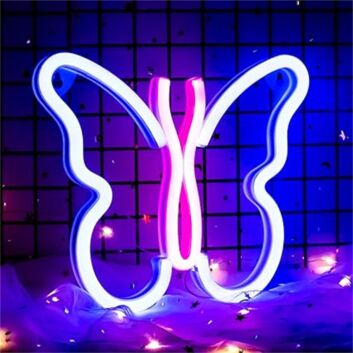 Schmetterling LED-Neonschild Wohnzimmer Schlafzimmer