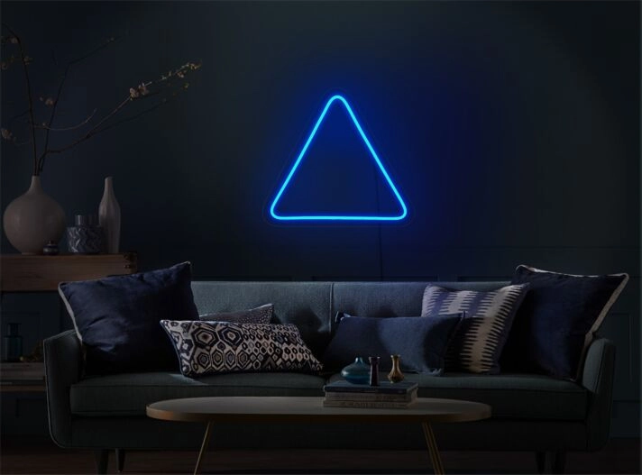 Brighten Up Any Space: Triangle LED Neon Sign for Bars, Weddings, and Chic Home Decor