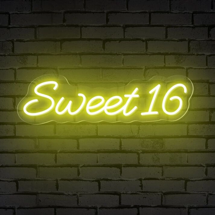 Sweet 16 LED-Neonschild Geburtstag Party