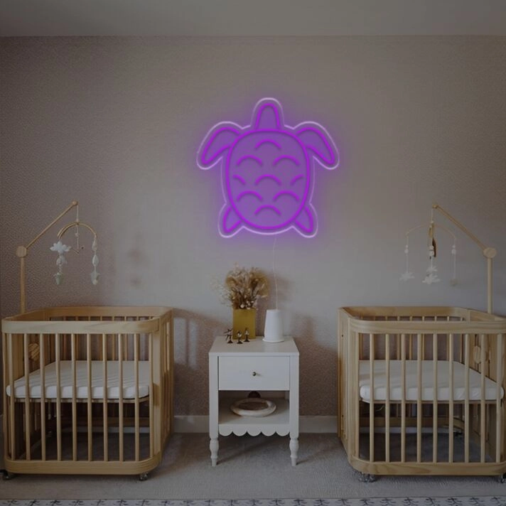 Brighten Up Your Child's Space or Add a Whimsical Touch to Ocean-Themed Parties with Sea Turtle For Kid Room LED Neon Sign.