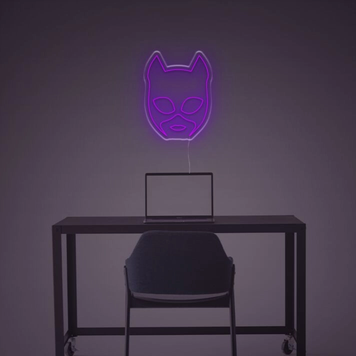 Brighten Up Your Space: Catwoman LED Neon Sign Perfect for Home Decor, Themed Parties, and Comic Book Shops.
