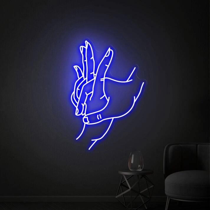 Add a Divine Touch to Your Wedding, Bar, and Home Decor with the Hold Hand Neon Sign Hands Of God Ized Neon Sign Hand Joint Led Sign Neon Sign.