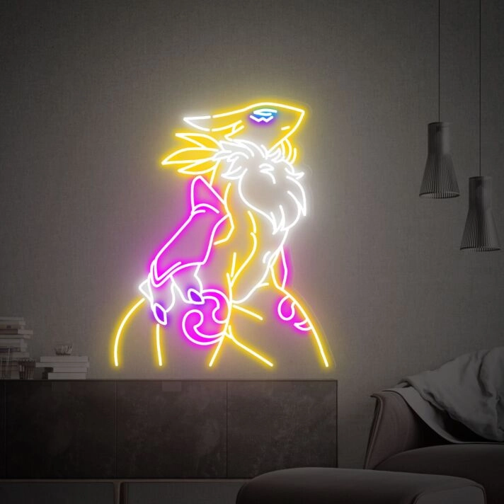 Brighten Your Gamer Space: Digimon Renamon Led Neon Sign for Home Decor, Gaming Rooms, and Anime Parties