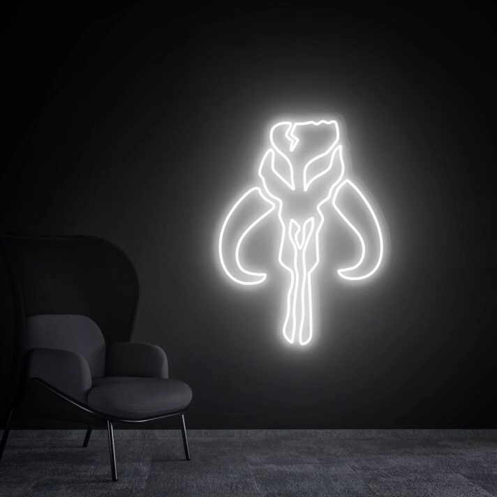 Elevate Your Space with Star Wars Led Neon Sign Custom Mandalorian Anime Neon Light - Perfect for Home Decor, Office Ambiance, Storefronts, Bars, and Themed Weddings.