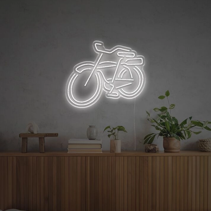 Minimalistisches Fahrrad LED Neonschild moderne Neon Wanddekoration für Wohnzimmer Büro oder Studio