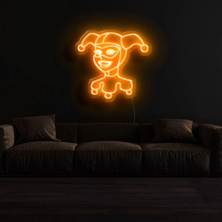 Narrenkappe LED-Neonschild für Wohnzimmer Bar