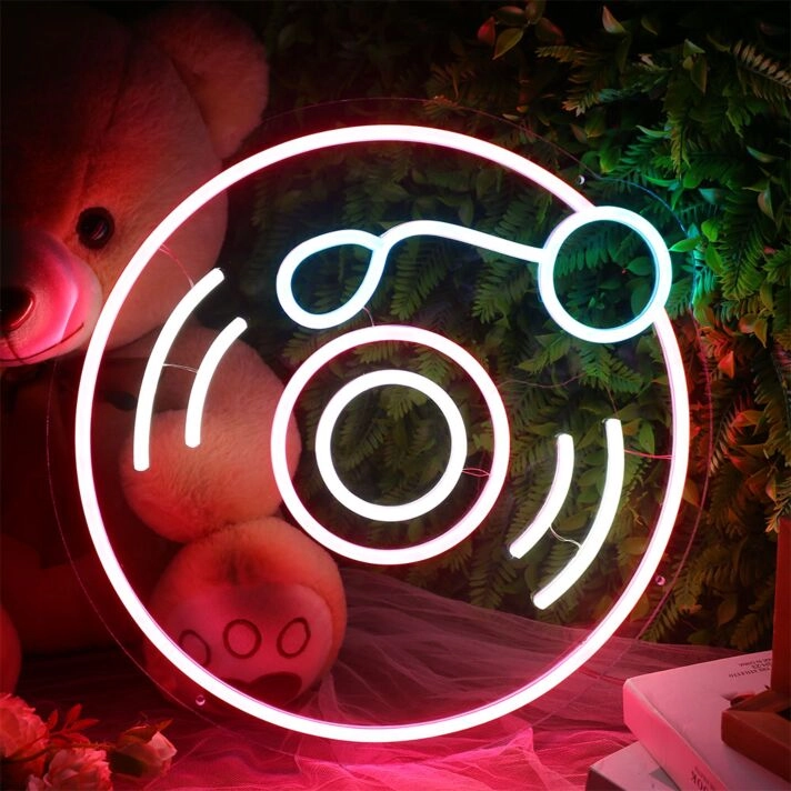 Vintage Vinyl Record LED Neon Sign Music Disc Wall Decor for Bedroom Studio Living Room