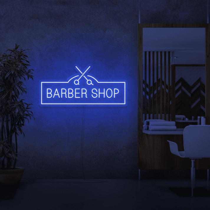 BARBER SHOP LED-Neonschild für Friseursalon