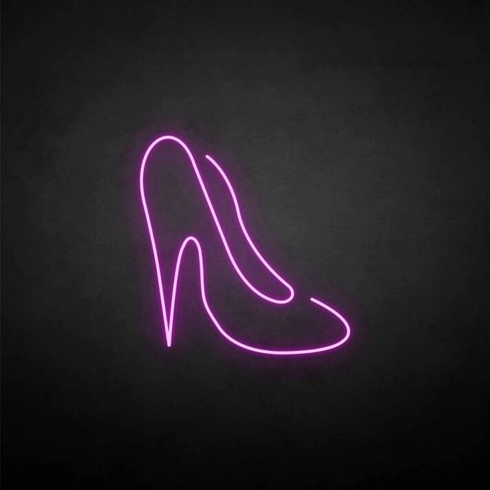 High Heel Schuh LED-Neonschild für Boutique Schaufenster