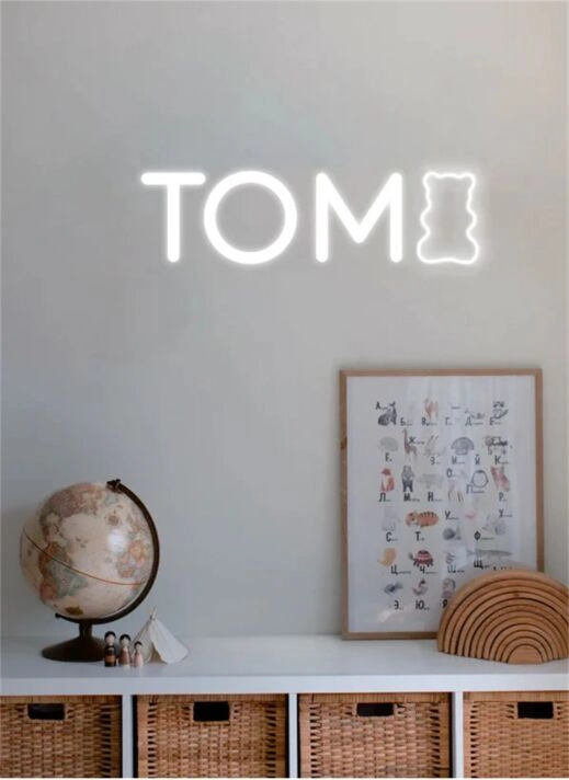 Celebrate in Style with Customized LED Neon Light Name Tom Birthday LED Neon Sign for Bars, Events, and Home Decor.