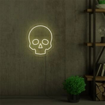 Totenkopf LED-Neonschild für Bar Tattoo Studio