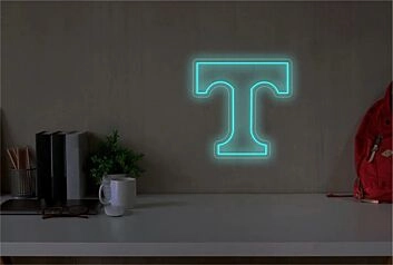 Brighten Your Space: Perfect for Bars, Stores, and Home Decor with the Tennessee Logo LED Neon Sign.