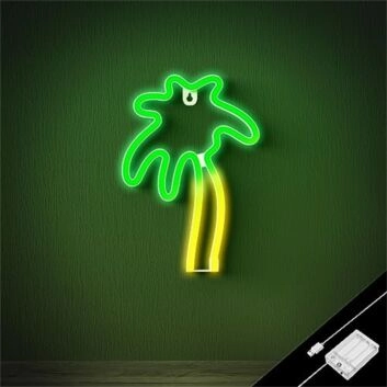 Palme LED-Neonschild für Wohnzimmer Bar