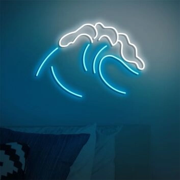 Meereswelle LED-Neonschild Wohnzimmer Schlafzimmer