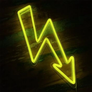 Blitzpfeil LED-Neonschild für Bar Gaming
