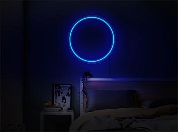 Kreisform LED-Neonschild Schlafzimmer