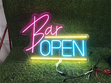 Bar OPEN LED-Neonschild für Bar Club