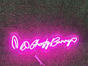 Ghosty Bunny LED-Neonschild für Bar Club