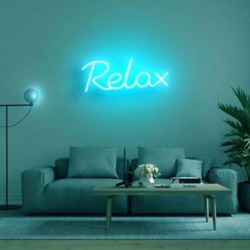 Relax LED-Neonschild Wohnzimmer Schlafzimmer