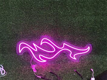 Flammenform LED-Neonschild für Bar Club