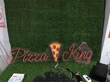 Pizza König LED Neonschild für Restaurant Imbiss