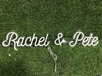 Rachel & Pete LED-Neonschild Hochzeit Event