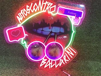 AUTOSCONTRO BALLARINI LED-Neonschild für Club Bar