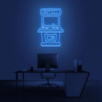 Arcade-Spielautomat LED-Neonschild Gamingzimmer Büro