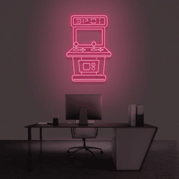 Arcade-Spielautomat LED-Neonschild Gamingzimmer Büro