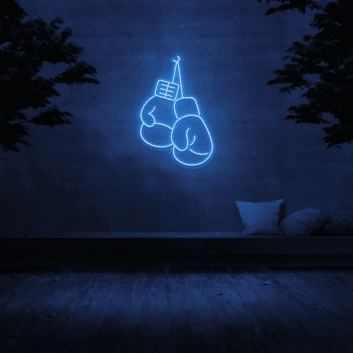 Boxhandschuhe LED-Neonschild für Fitnessstudio Sportbar
