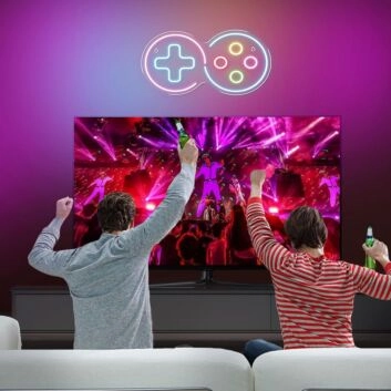 Spielcontroller Symbol LED-Neonschild für Gamingzimmer Wohnzimmer