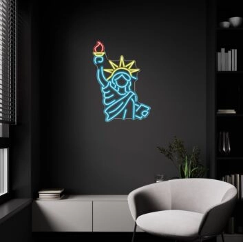 Statue of Liberty LED-Neonschild Wohnzimmer Büro