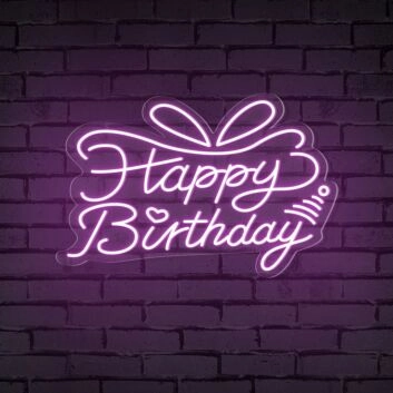 Happy Birthday LED-Neonschild für Geburtstagsparty