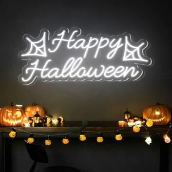 Happy Halloween LED-Neonschild für Party Wohnzimmer