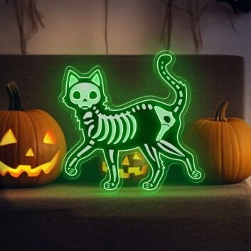 Dinosaurierskelett LED-Neonschild für Kinderzimmer Gaming
