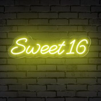 Sweet 16 LED-Neonschild Geburtstag Party