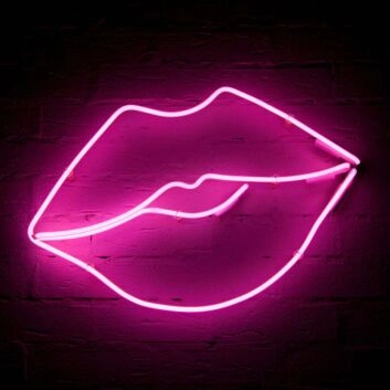 Lippen LED-Neonschild für Bar und Club